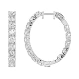 Ethos - Lab Diamond Hoop Earrings 7Ct