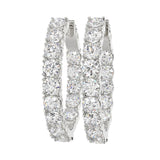 Ethos - Lab Diamond Hoop Earrings 7Ct