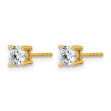 Quality Gold Lab Diamond Stud Earrings