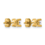 Quality Gold Lab Diamond Stud Earrings