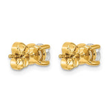 Quality Gold Lab Diamond Stud Earrings