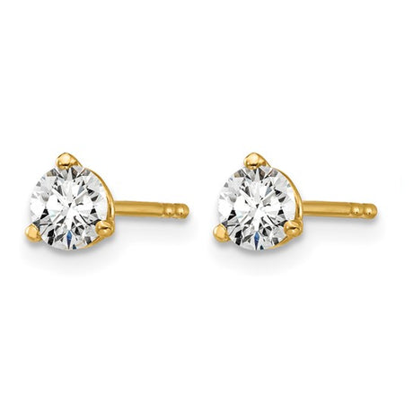 Quality Gold Lab Diamond Stud Earrings