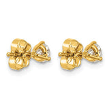 Quality Gold Lab Diamond Stud Earrings