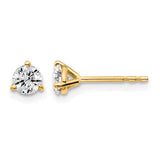 Quality Gold Lab Diamond Stud Earrings