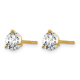 Quality Gold Lab Diamond Stud Earrings
