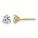 Quality Gold Lab Diamond Stud Earrings