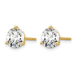 Quality Gold Lab Diamond Stud Earrings
