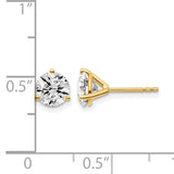 Quality Gold Lab Diamond Stud Earrings