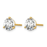 Quality Gold Lab Diamond Stud Earrings