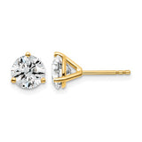 Quality Gold Lab Diamond Stud Earrings