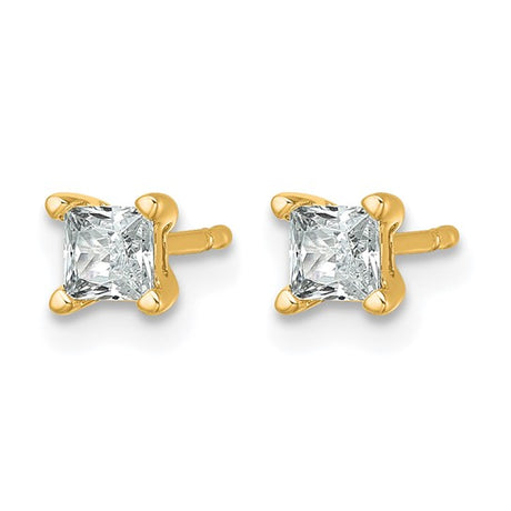 Quality Gold Diamond Stud Earrings