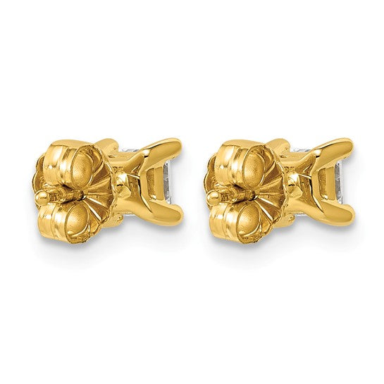 Quality Gold Diamond Stud Earrings