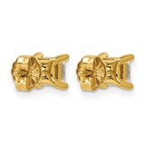 Quality Gold Lab Diamond  Stud Earrings