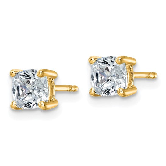 Quality Gold Lab Diamond Stud Earrings