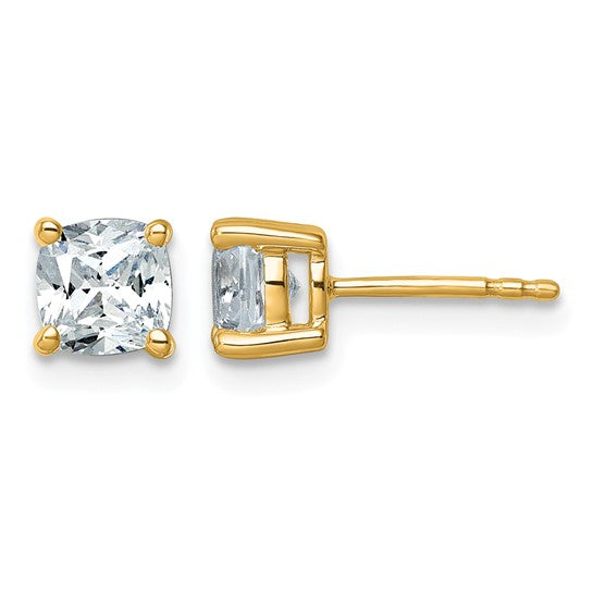 Quality Gold Lab Diamond Stud Earrings