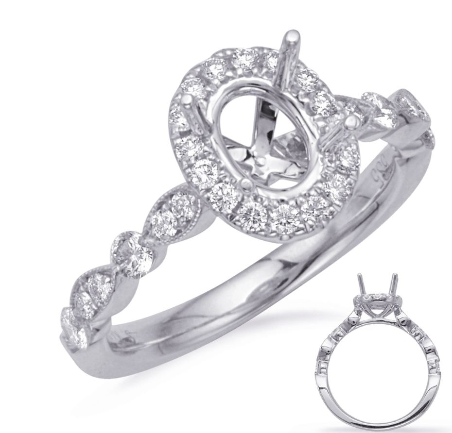 S.kashi Diamond Semi-Mount Engagement Ring
