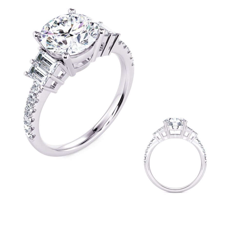 S.kashi Five Stone Engagement Ring