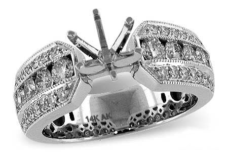 Allison Kaufman Diamond Semi-mount Engagement Ring