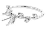 Allison Kaufman Leaf Semi Marquise Mount