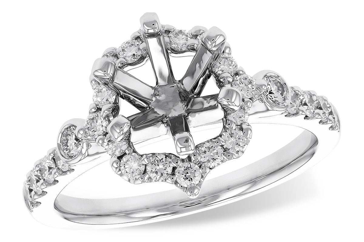 Allison Kaufman Diamond Halo Engagement Ring