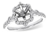 Allison Kaufman Diamond Halo Engagement Ring