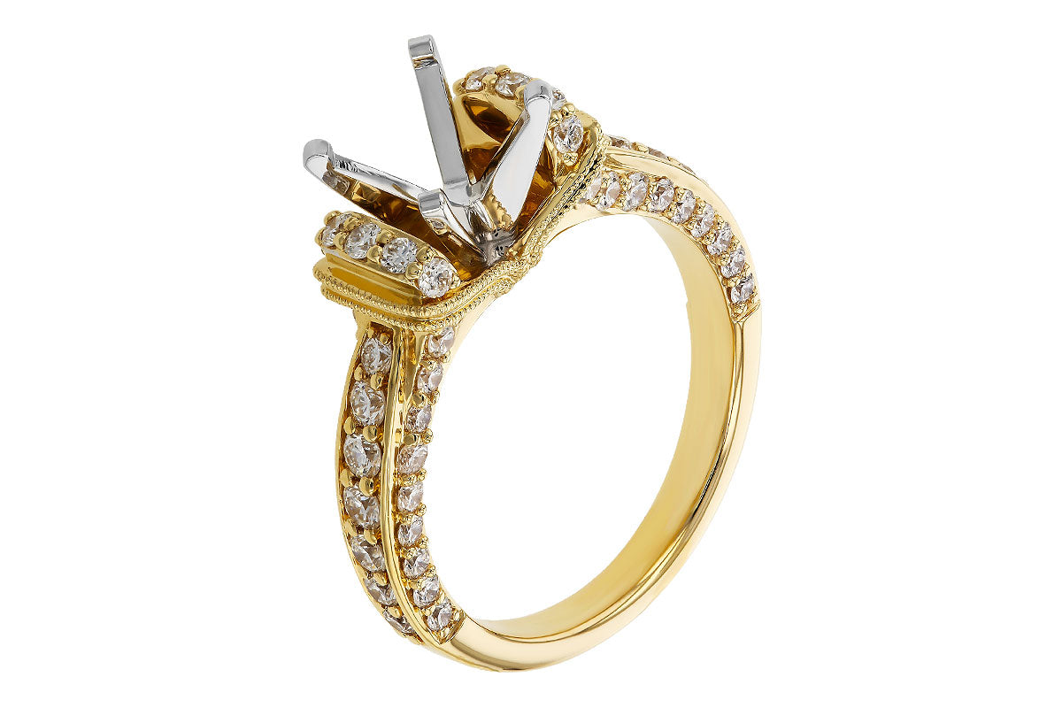 Allison Kaufman Cathedral Diamond Engagement Ring