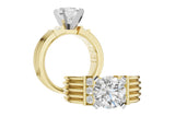 Allison Kaufman Tapered Engagement Ring