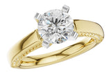Allison Kaufman Cathedral Diamond Solitaire Ring