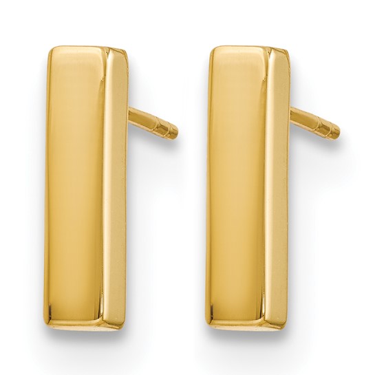 Quality Gold Bar Stud Earrings