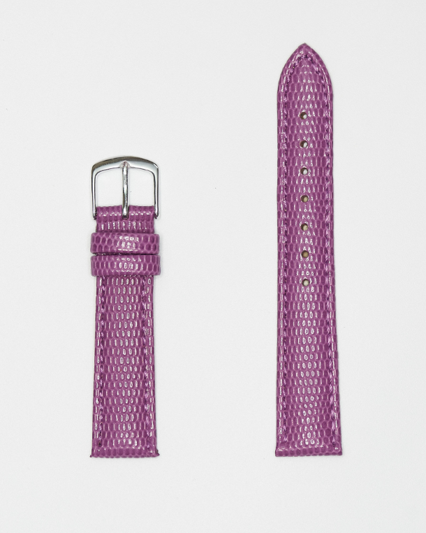 Hadley Roma Lizard Grain Watch Strap - Purple