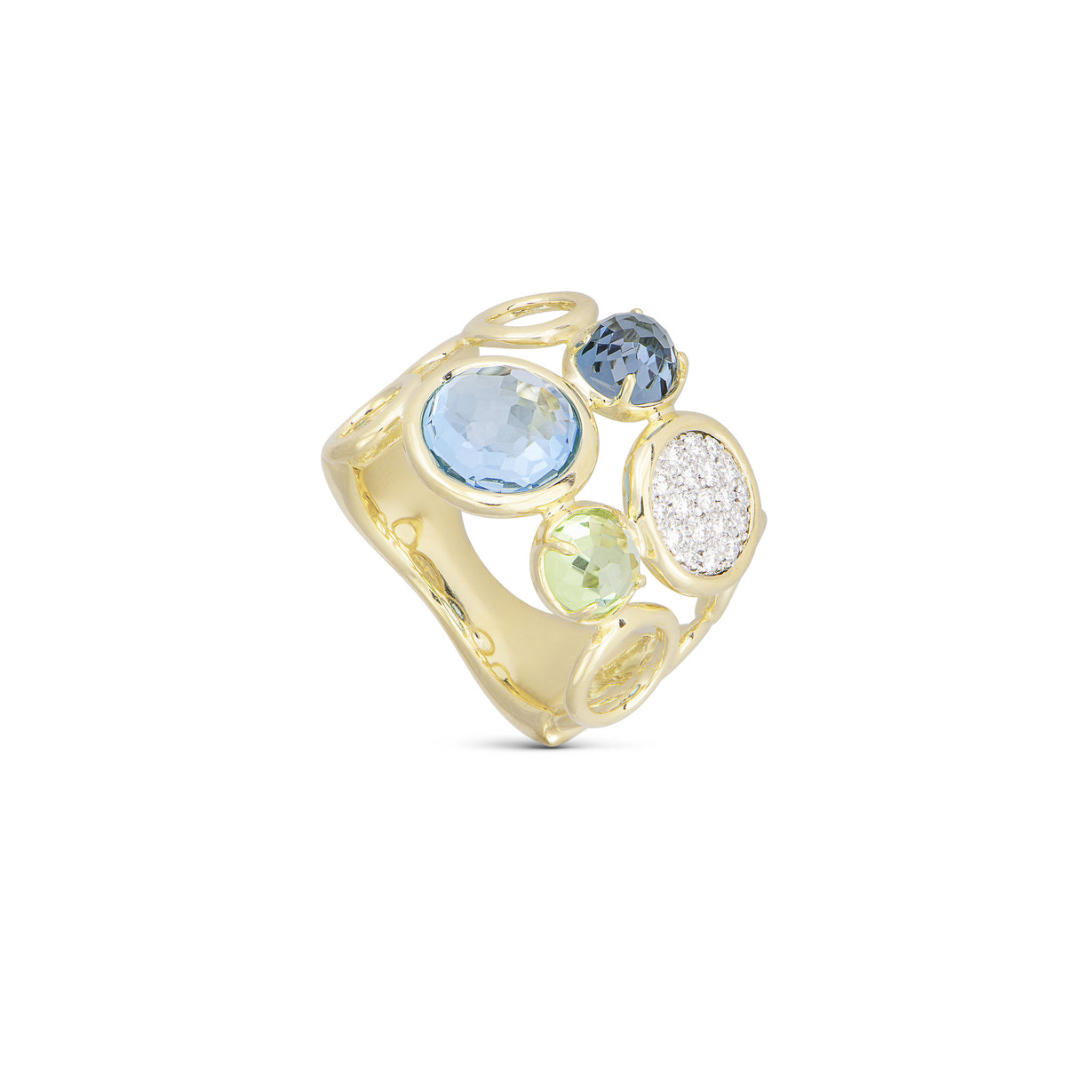 Piero Milano Bezels of Bubbles Fashion Ring