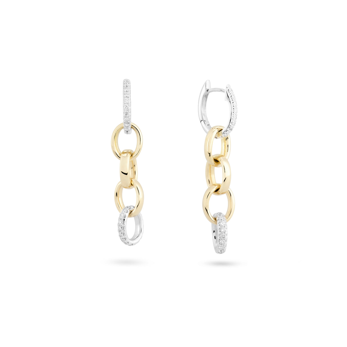 Piero Milano Rolo Link Dangle Earrings
