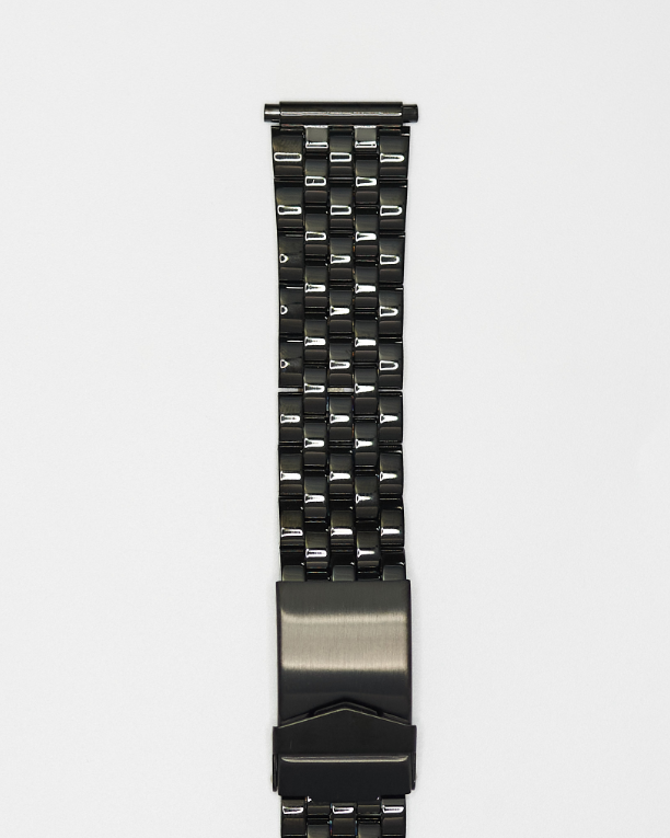Hadley Roma Black Steel Bracelet