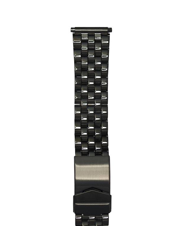 Hadley Roma Black Steel Bracelet
