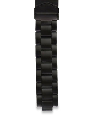 Hadley Roma Black Plated Stainless Steel Bracelet