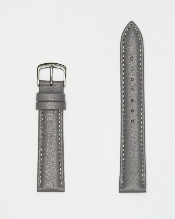 Hadley Roma Microfiber Watch Strap - Grey