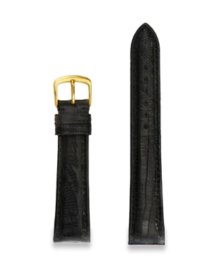 Hadley Roma Teju Lizard Watch Strap - Black