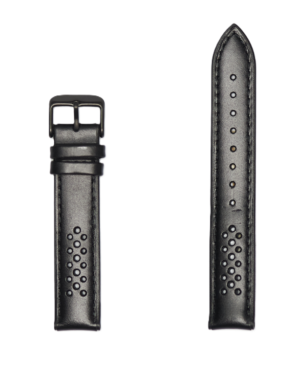 Hadley Roma Leather Watch Strap - Black