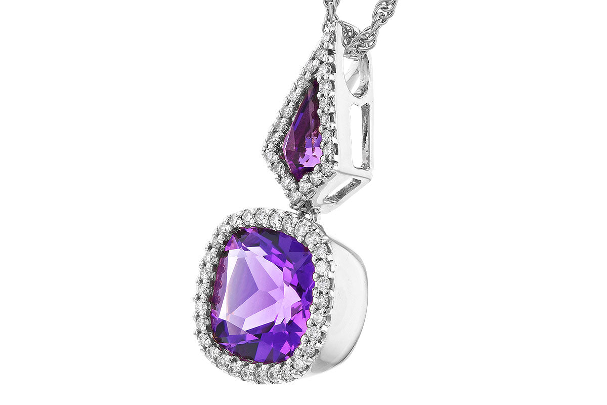 Allison Kaufman Amethyst Halo Pendant