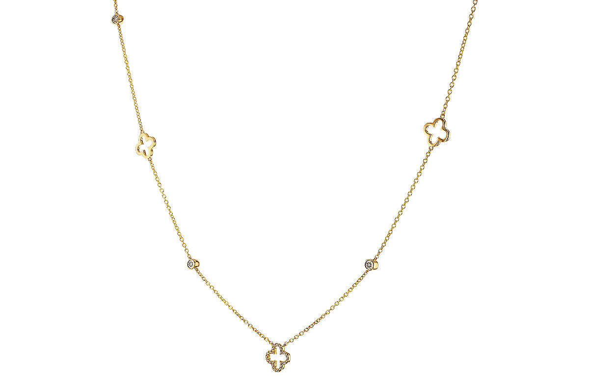 Allison Kaufman Diamond Clover Necklace