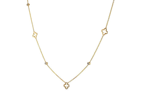 Allison Kaufman Diamond Clover Necklace