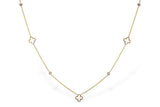 Allison Kaufman Diamond Clover Necklace