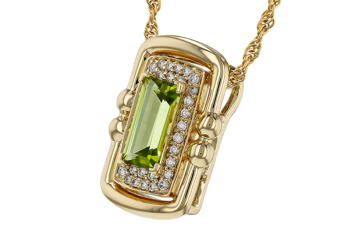 Allison Kaufman Peridot Halo Pendant