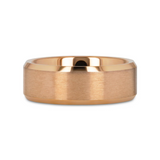 Thorsten Rose Gold Plated Tungsten Ring