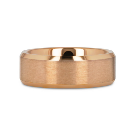 Thorsten Rose Gold Plated Tungsten Ring