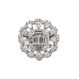 Almor Design Diamond Halo Cocktail Ring