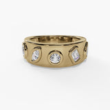 Costar Bezel Set Mixed Diamond Ring