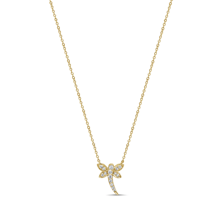 Sabrina Diamond Dragonfly Pendant