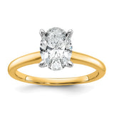 Quality Gold Lab Diamond Engagement Ring