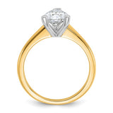 Quality Gold Lab Diamond Engagement Ring